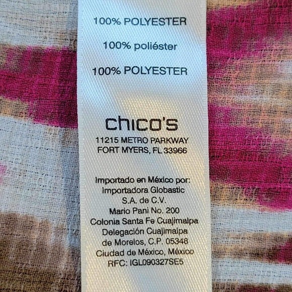 Chico's Multicolor Ikat Print Tunic - Picture 8 of 8